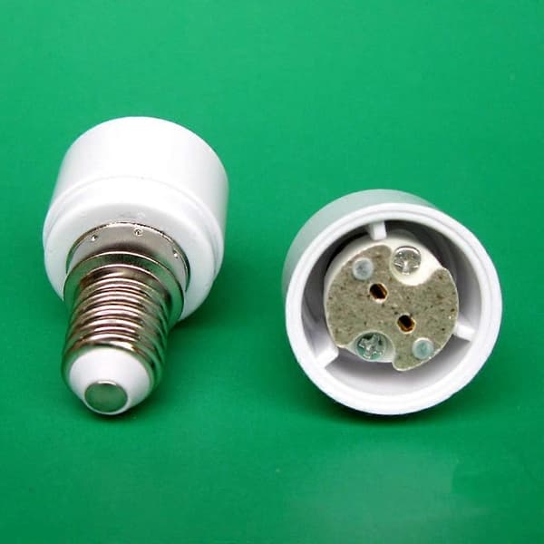 Sett med 4 E14 til G4 MR16 GU5.3 GU4 baseadapter for LED eller halogenpære