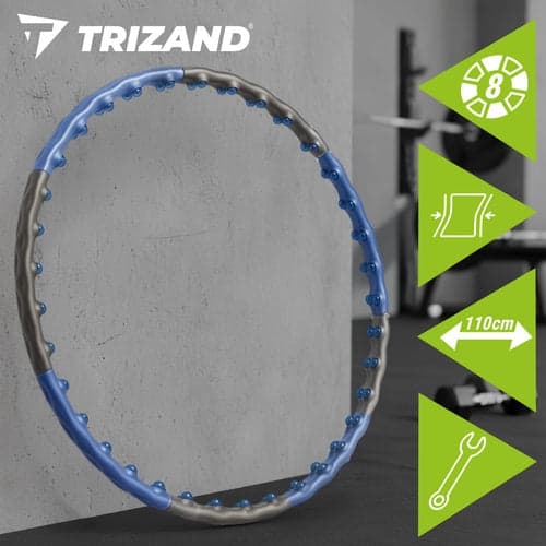 Hula hoop training ring 110 cm 1.5 kg with massage knobs 80 pcs