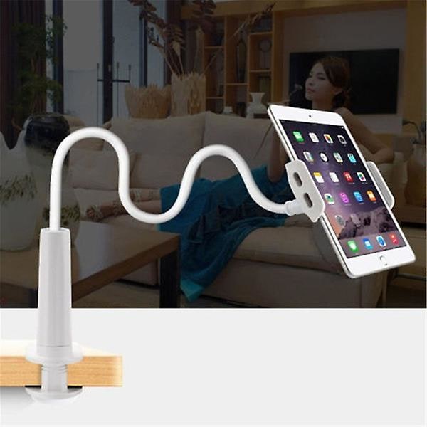 Lazy Bed Gooseneck Desk Mount Stand Holder Til iPad Samsung Android Tablet (hvid) Nr. 42982 Nr. 42982