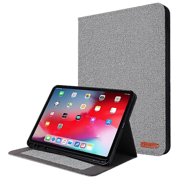 Fodral för iPad Air 13 (2024) med Kortfack, Ställ och Pennhållare - Läder Tabletskydd