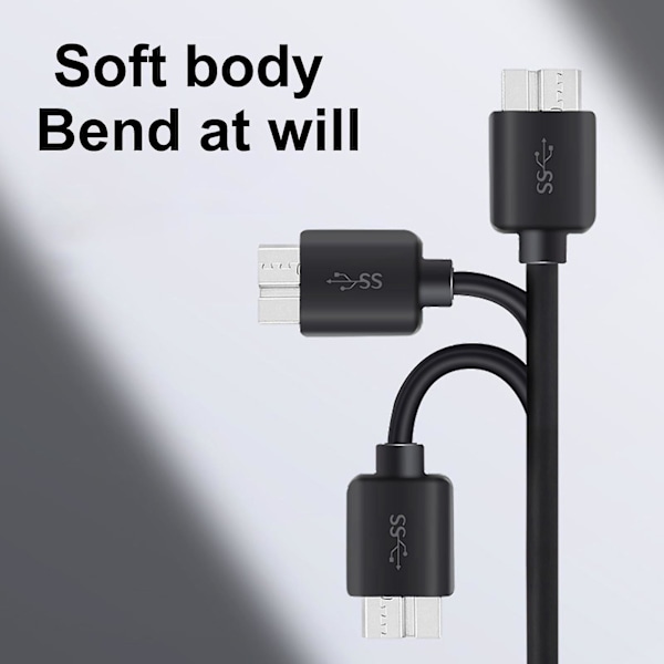 Harddisk Kabel Stabil Plug Play Pvc Usb 3.0 Til Micro B Adapterledning For Samsung Note