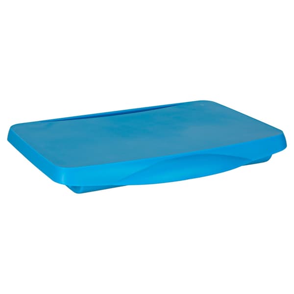 Car table for children for car foldable with storage compartment blue 48x29 cm