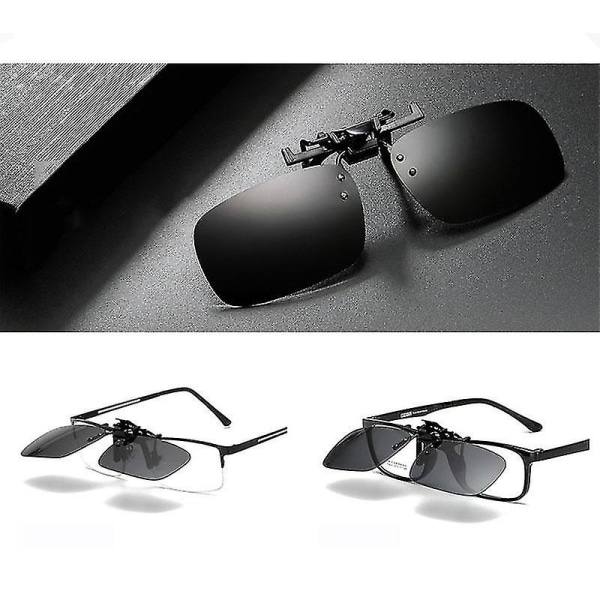 Clip-on polariserede solbriller til fiskeri, ridning, vandreture, dag/nat