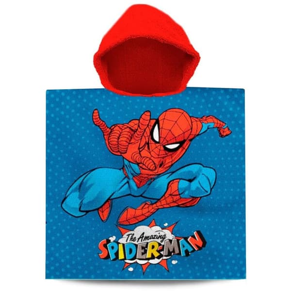 Spiderman poncho håndklæde til stranden, 60x120 cm