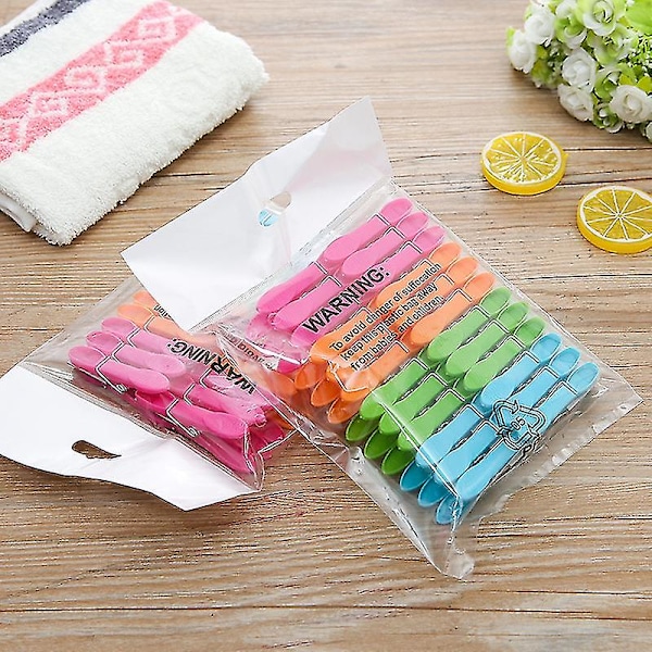 48 stk. Klesklyper Sterke Klesklyper Klesklyper Klesklemmer Fast grep Myke Plast Klesklyper