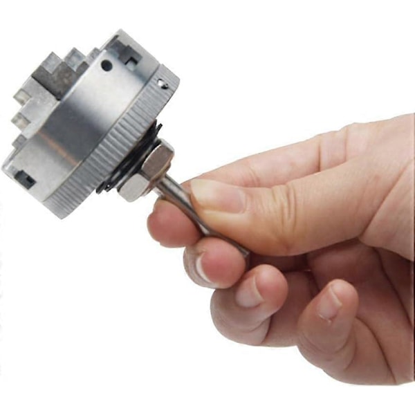 Oberoende Svarvchuck Reversibla Backar Zinklegering Mini Svarv Trebackschuck M12*1 Chuck Hand Elektrisk Borr Kopplingsstång Elverktyg