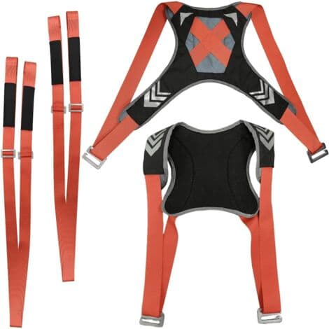Justerbara lyftremmar för flytt – 4-pack – Kraftig polyester – Maxlast 200 kg – 2-personerssystem