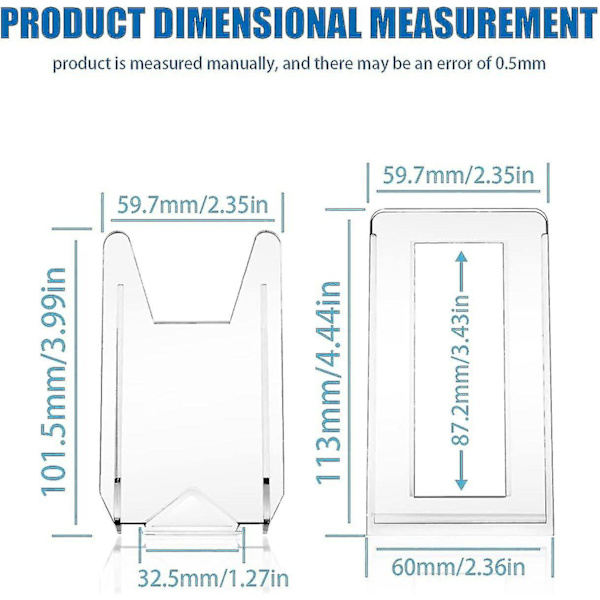 Dekorativ Pladeholder, 6 Styk Justerbar Pladeholder I Transparent Akryl Staffeli Display Stativer Foto Ramme Støtte