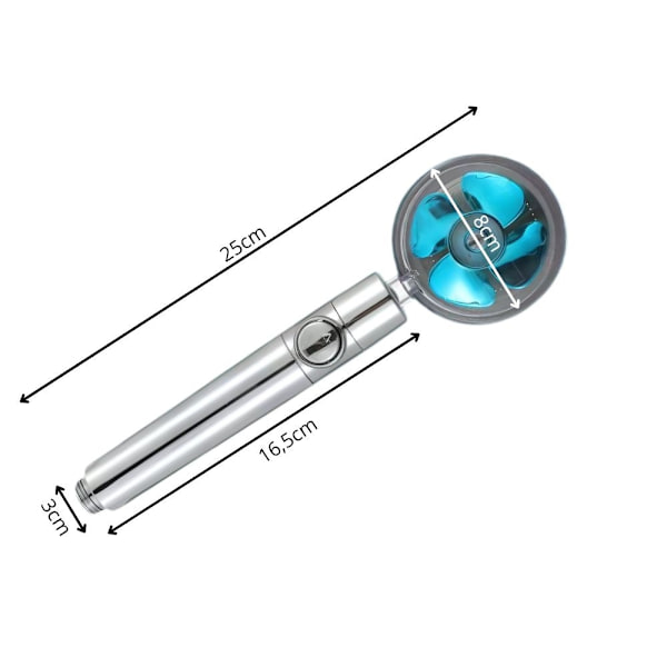 Turbo shower head - With replaceable filter