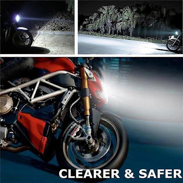 12-24v H4 3030 18 SMD LED Motorcykel Forlygte Pære 6500K