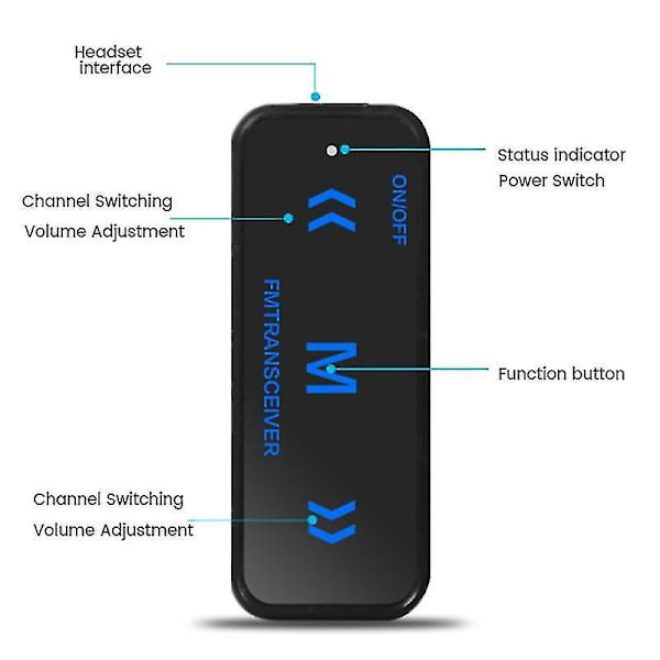 2 kpl Mini Walkie Talkie 400-470MHz 2-suuntainen radio 3W Lähetin-vastaanotin Kuulokkeet Kuulosuojaimet USB-virralla