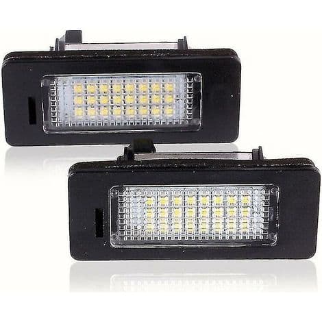 2-delt/sæt bilbagagerum nummerplade LED-lys 24 LED-lamper til BMW E39 E60 E90 X