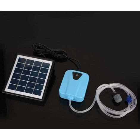 Professionell Solcellsdriven Dammluftare, Syrepump, Dammluftpump, Solcellsdriven Syrepump, för Trädgårdsdamm och Akvarieluftning, 2L/Min
