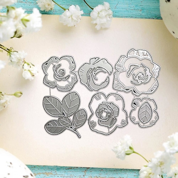 Lager av blomblad Metall Stansning Dies Stenciler För Diy Nytt. Scrapbooking