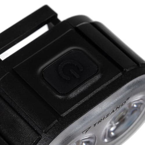Cykellygtesæt for- og baglygte LED USB-opladning IPX4 sort