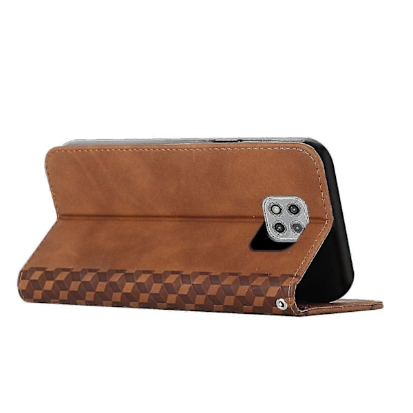 Motorola Moto G Power 2021 Cover Premium Magnetisk Læder Folio Etui Coque - Brun