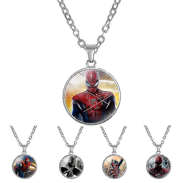 Spiderman Anime Figur Halsband Pojkar Flickor Födelsedagspresenter Barn Gåvor Leksaker