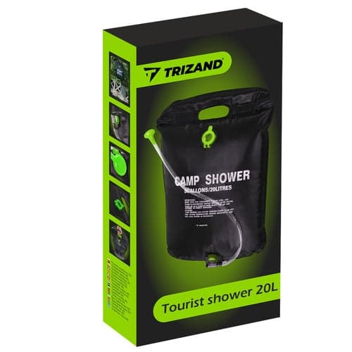 Solar Shower 20L Portable Camping Shower with Hose, Nozzle and Hook