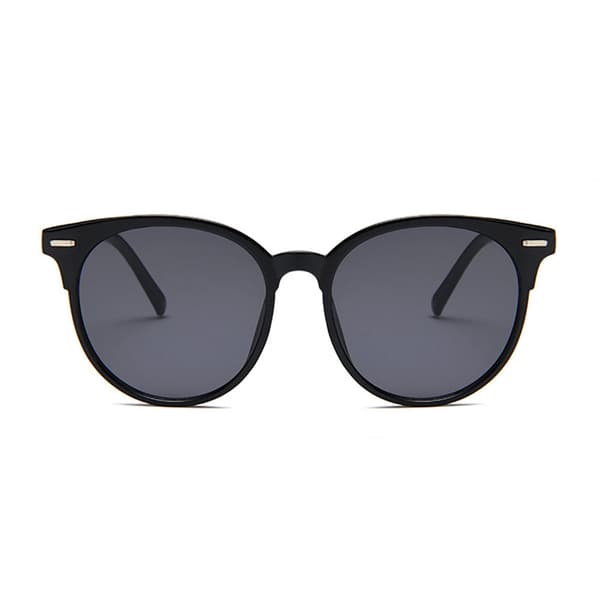 Sorte Retro Solbriller Sort Glas