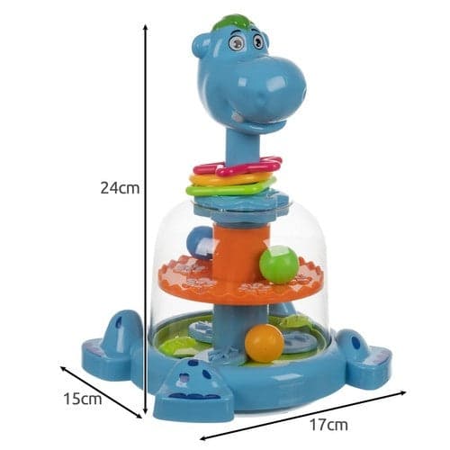 Interactive Spinning Toy Hippo with Balls and Carousel 12+ Months