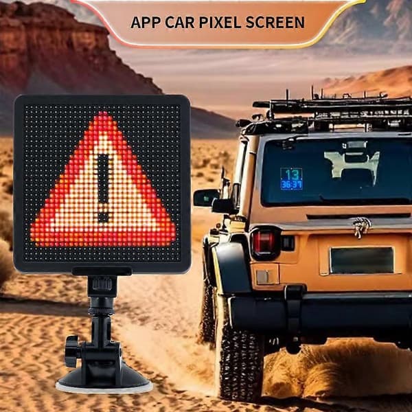 Typ A P32S 32x32 LED Bilskylt Bluetooth App-styrning Anpassad Text Mönster Animation Programmerbar