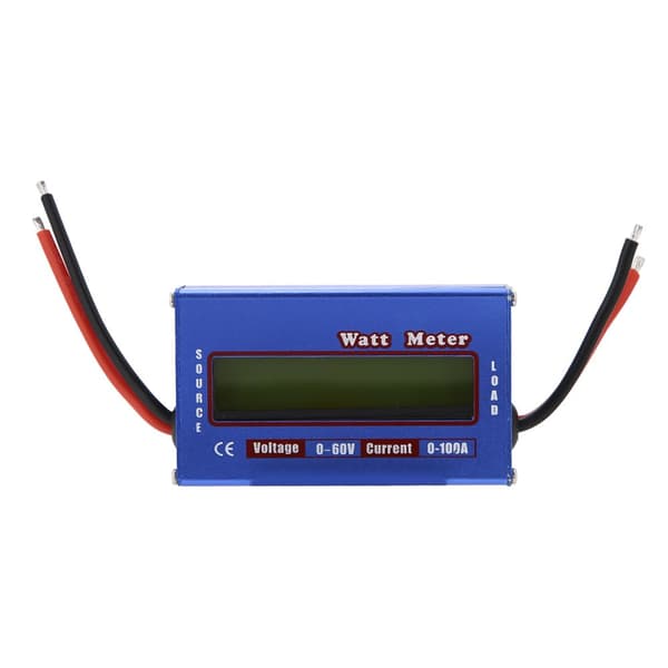 Digital Wattmeter Effektmåler DC 60V 100A Batteribalanse Spenning (1stk/parti)