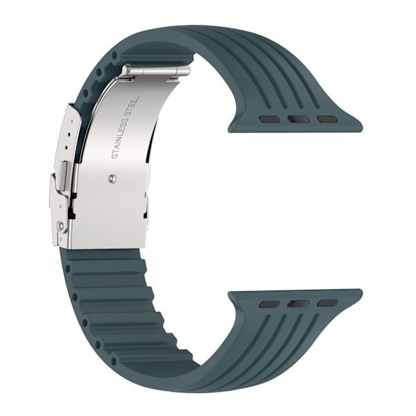 Sportarmband för Apple Watch 7 SE 6 5 4 3 2 MÖRKGRÖN mörkgrön