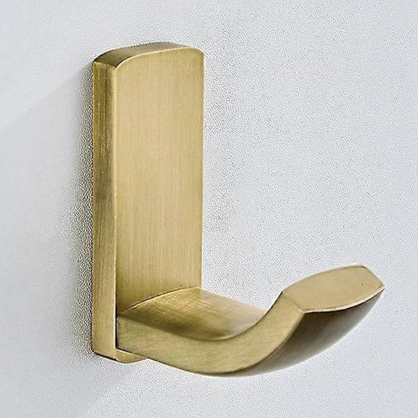 Håndklædekrog til hjemmet, badekåbekroge, messing badeværelsesknager, multifunktionel vægmonteret krog, børstet bronze