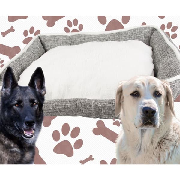 Myk og Fluffy Hundeseng XL 80x60cm