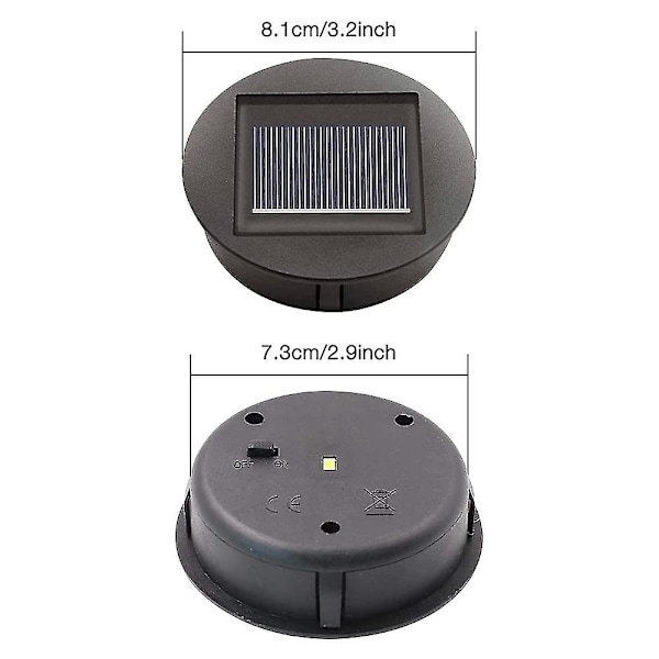 4 st solcellslampor med LED-lampor, solcellslampor, LED-solpanel lyktlock för utomhus hängande lykta