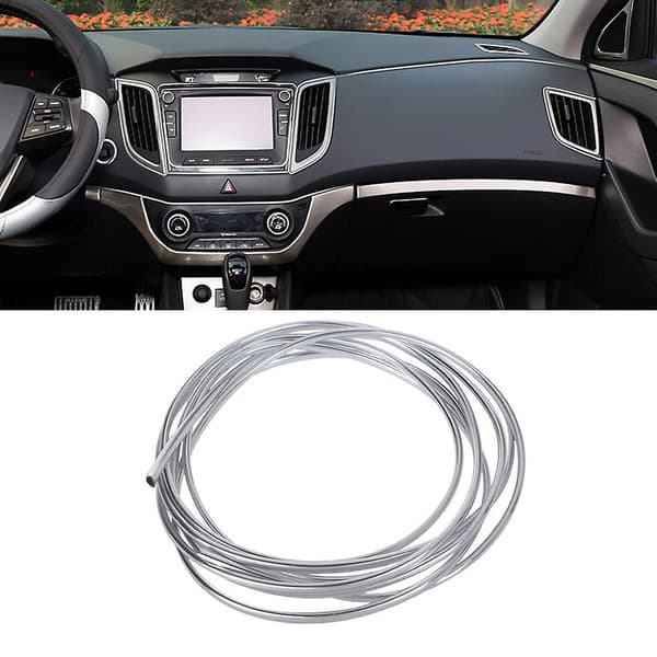 \"U\" Formet Bil Stil Krom Trim Bånd Bumper Ventilationsgitter Switch Til Fælg Moulding