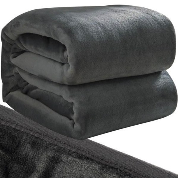 Mikrofiberteppe grå 200x160 cm polyester, maskinvask 30°