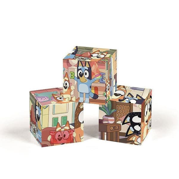 Bluey Play All Day Activity Cube 6 Pieces - Clementoni