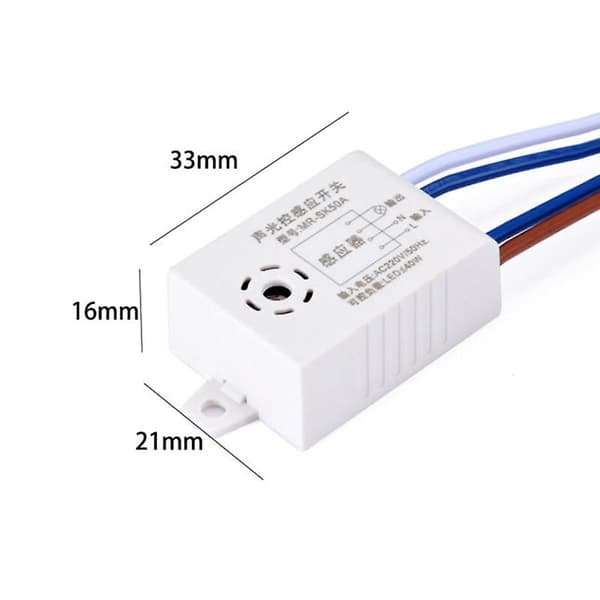 Lydfølsom Kontaktsensor Modul 220v Detektor Lyd Stemme Sensor Intelligent Auto Til/Fra Lys Smart Kontaktsensor