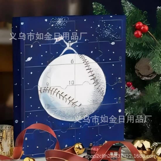 Baseball-joulukalenteri, yllätyslaatikko, hahmo koristeet