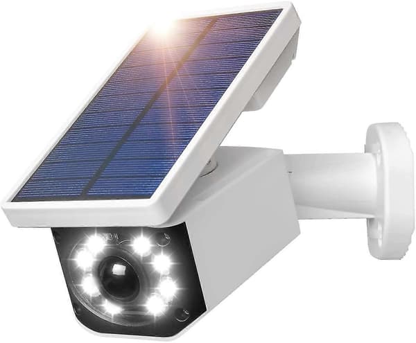 Utendørs Vanntett Solar LED Sikkerhetskamera Med Bevegelsessensor (FMY)