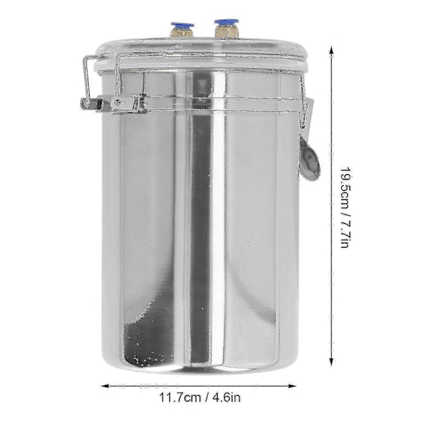 Manuell Melkemaskin 2000ml Innsatsbesparende Kontroll Rustfritt Stål Flaske Bærbar Melkesett For Melkefabrikk Gård