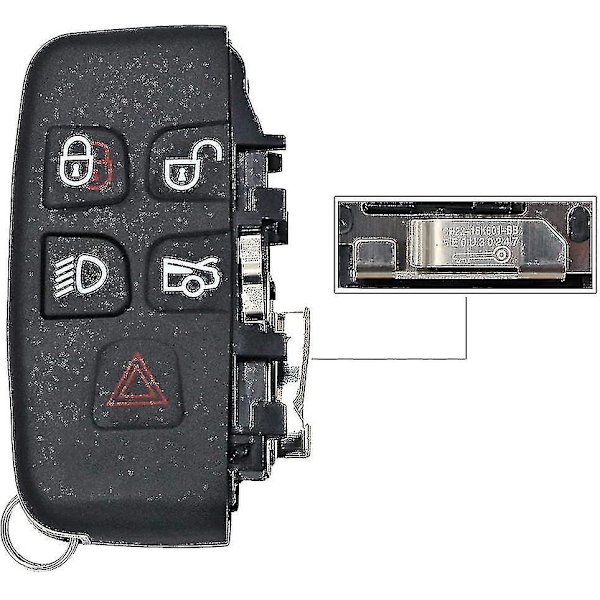 Knappar fjärrkontroll nyckelskal för land rover range r0ver sport lr4 evoque sida med ord