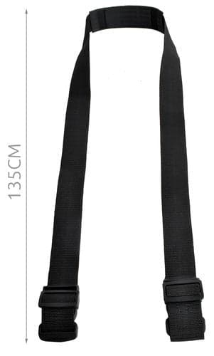 Bæresele til balancecykel/løbehjul, justerbar 135 cm, sort