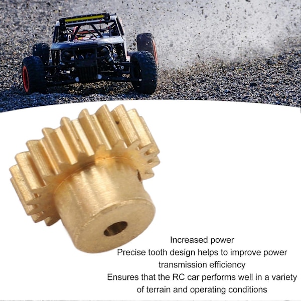 RC Motor Gear 20T M0.6 Kobber RC Motor Pinion Sæt til 1/12 1/16 RC Biler til 370 380 390 Motorer 3 stk