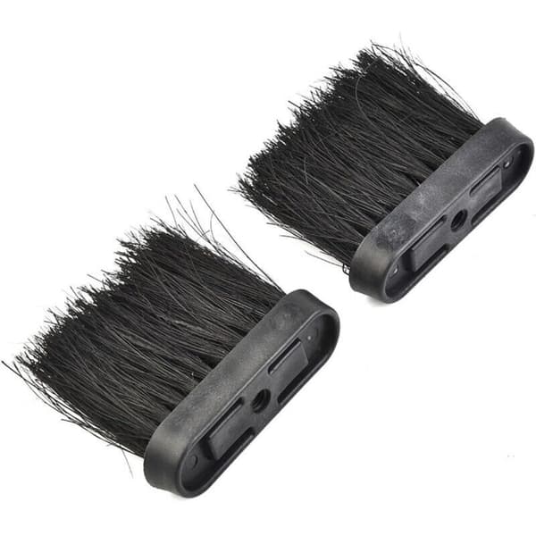 2-pack skorstensborsthuvuden i kokosfiber – Slitstarka – Effektiv rengöring av eldstäder och andra ytor