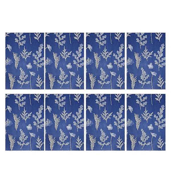 50 Ark Sunprint Papirsæt Hvidt Sensitivitetspapir DIY Trykpapir (a4/8,27 X 11,69 Tommer)-AJ