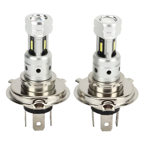 2pcs 100W H4 LED Motorcycle Headlight Bulb 360 Degree Super Bright CSP Chip Energy Saving Replacement for Suzuki White Light 6000K