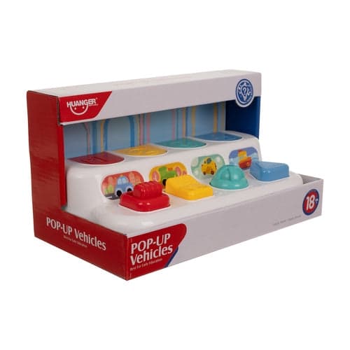 Pop-up Cars 4-in-1 Interactive Activity Toy 18 Months+ Plastic