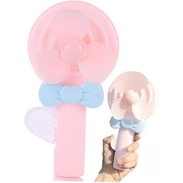 Beibei - Handhållen fläkt, Mini handfläkt, Portabel liten fickfläkt, Tecknad liten fläkt för resor kontor utomhus