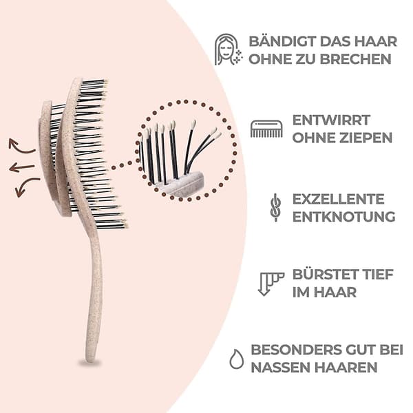 Bio Hårtborste Utan Drag - Entangling Brush