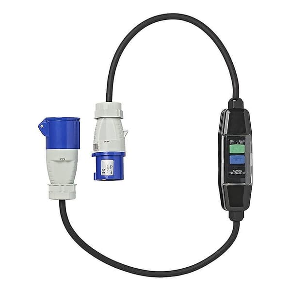 Adapterkabel 120cm 3x1.5mm² CEE + jordfeilbryter