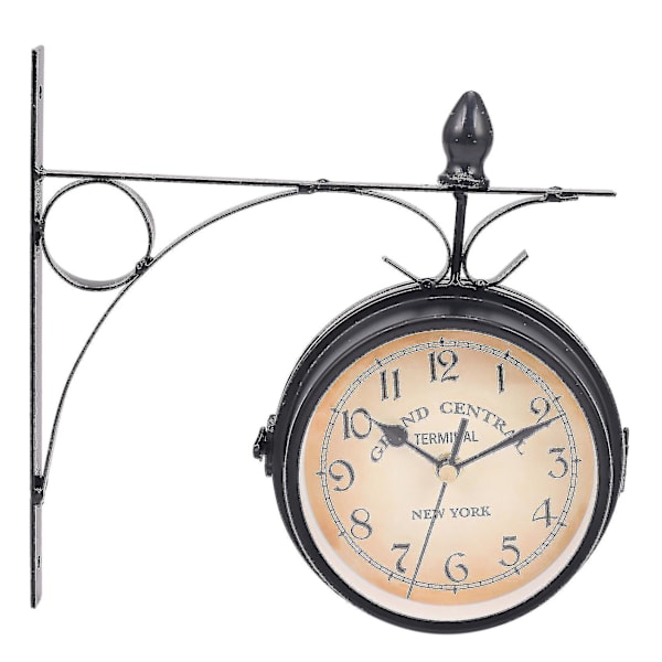 Europæisk dobbeltsidet vægur Classic Clocks Monokrom A