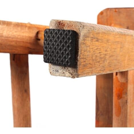 Gummipuder til møbelfødder, lette selvklæbende møbelbeskyttere, glidebordsbeskyttere, 48 stk., sort, 23 mm, c