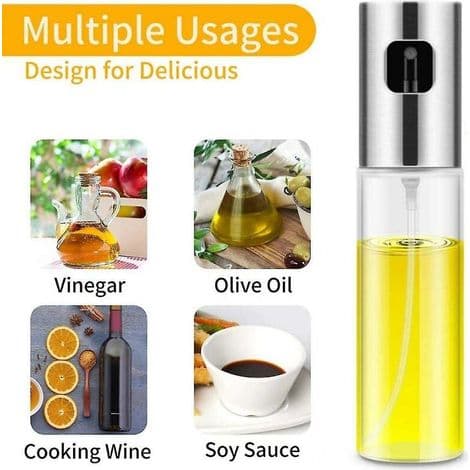 Olivoljespruta, 100 ml matolja, olivoljesprayflaska för matlagning, grillning, sallader, bakning, rostning